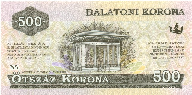 Balatoni Korona - hátlap